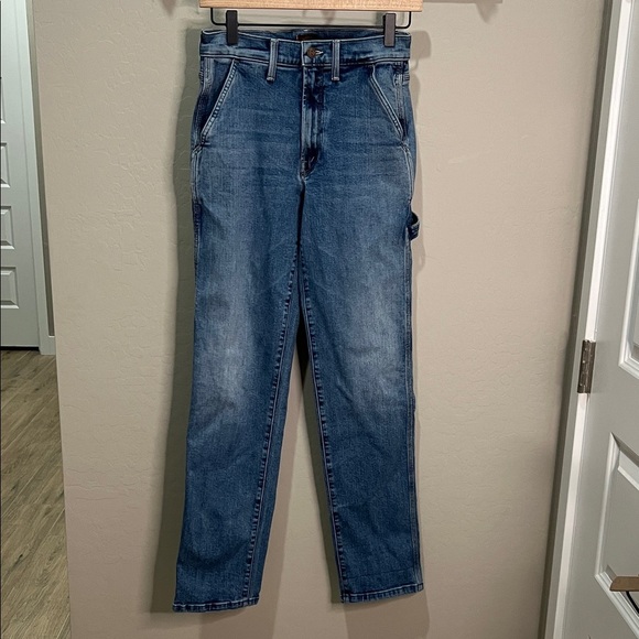 MOTHER Denim - MOTHER Jeans High Waisted Utility So Long Carpenter Wide Straight Boyfriend